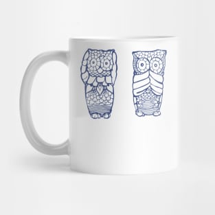 owl, hear see speak no evil Mug